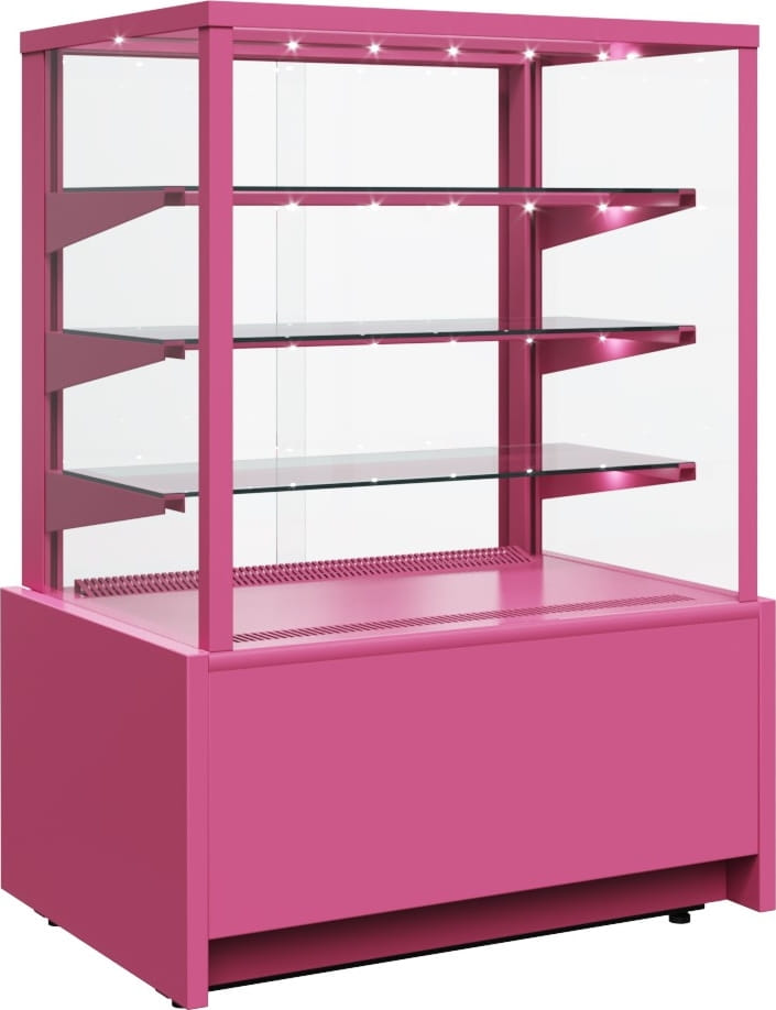 Кондитерская витрина CARBOMA ВХСв‑0,6д CUBE LIGHT (KC70 VM 0,6‑1) 
