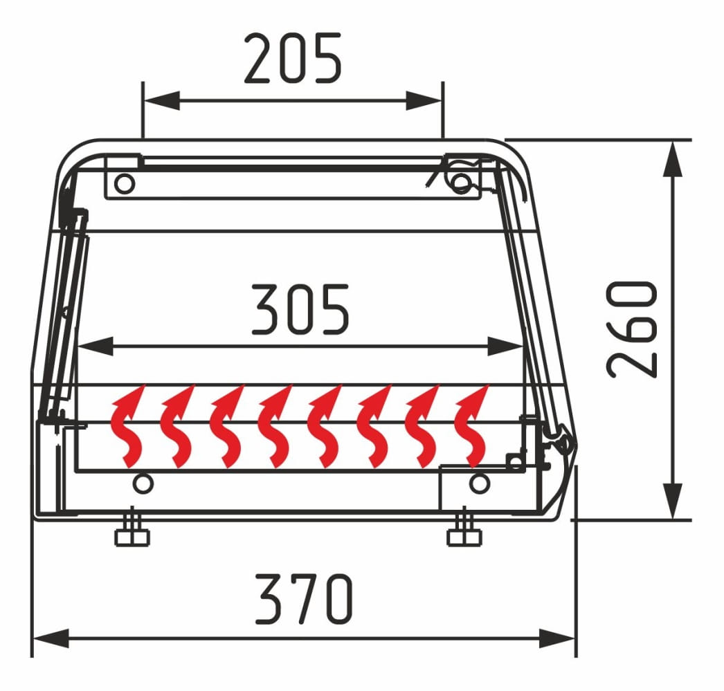 Тепловая витрина CARBOMA AZHA AC38 SH 1,5‑1 